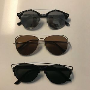 3 Pairs of UO/F21 Sunglasses